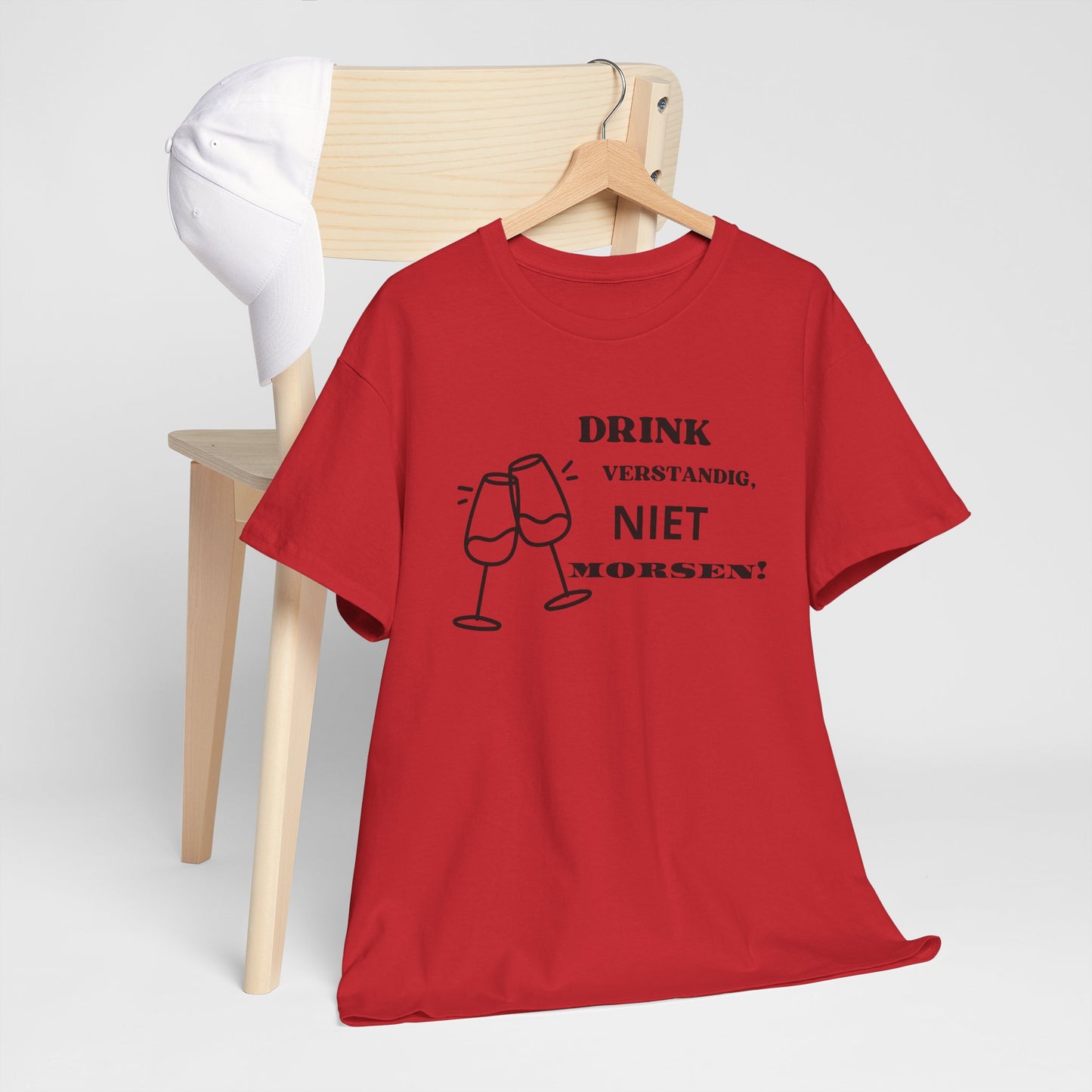 'Niet morsen!' T-shirt - T-shirt met grappige wijn tekst