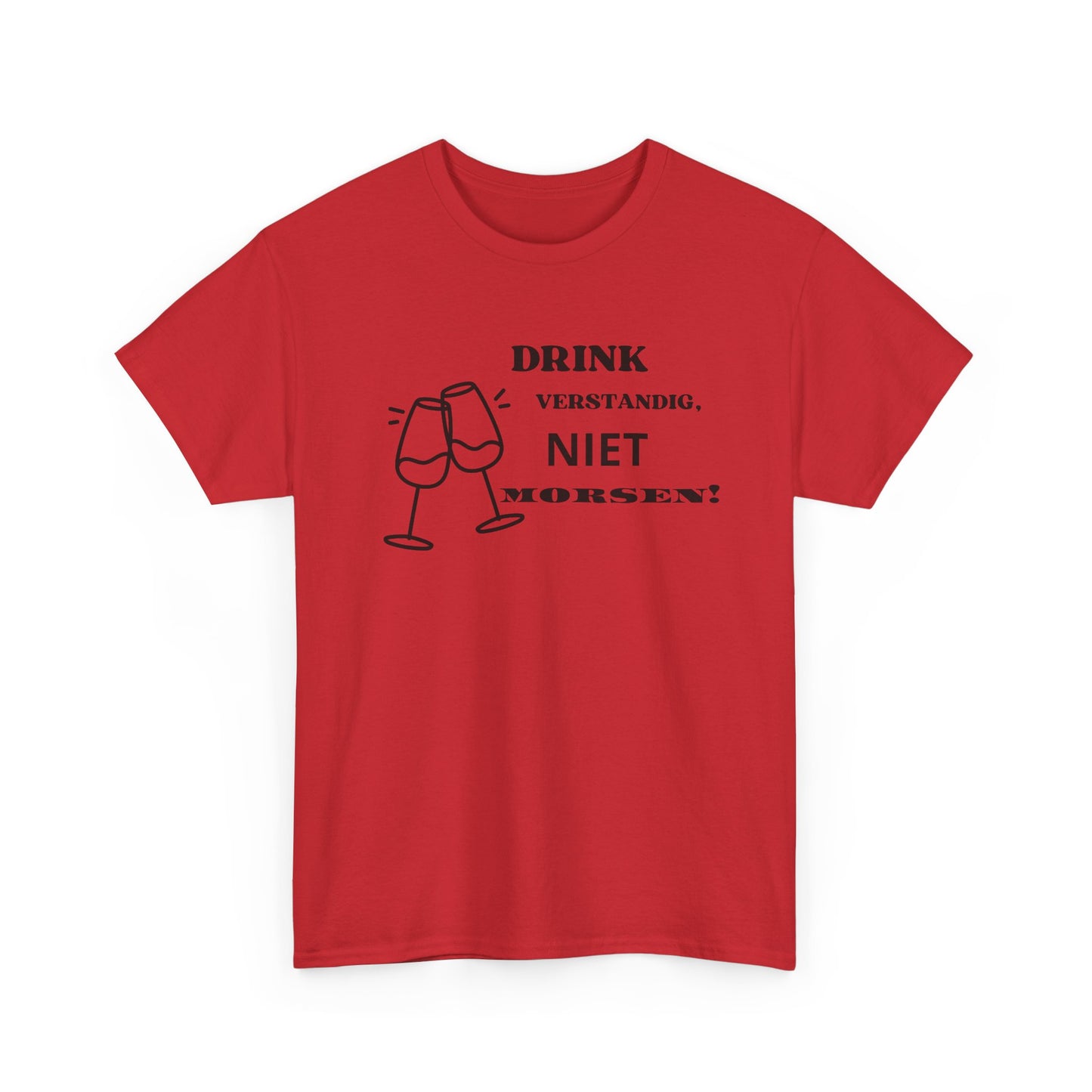 'Niet morsen!' T-shirt - T-shirt met grappige wijn tekst