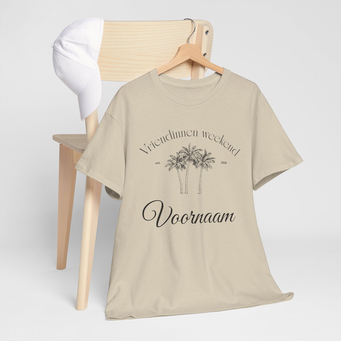 'PALMBOOM VRIENDINNEN WEEKEND' T-shirt - Personaliseerbaar t-shirt