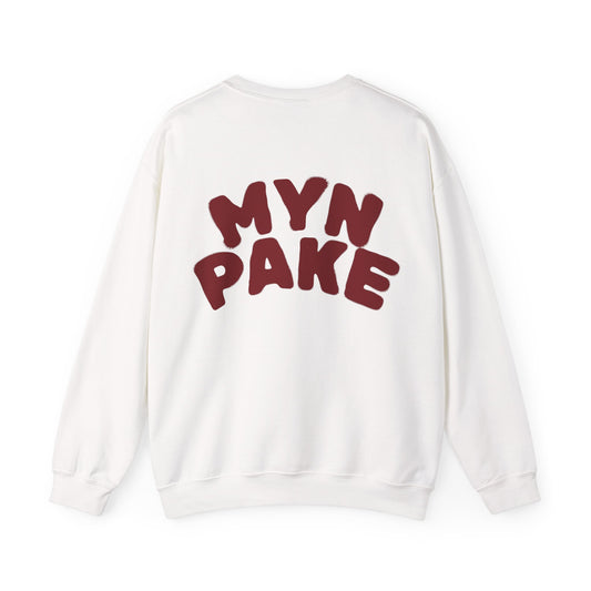 'MYN PAKE' - Trui / sweatshirt met opdruk achterkant rood
