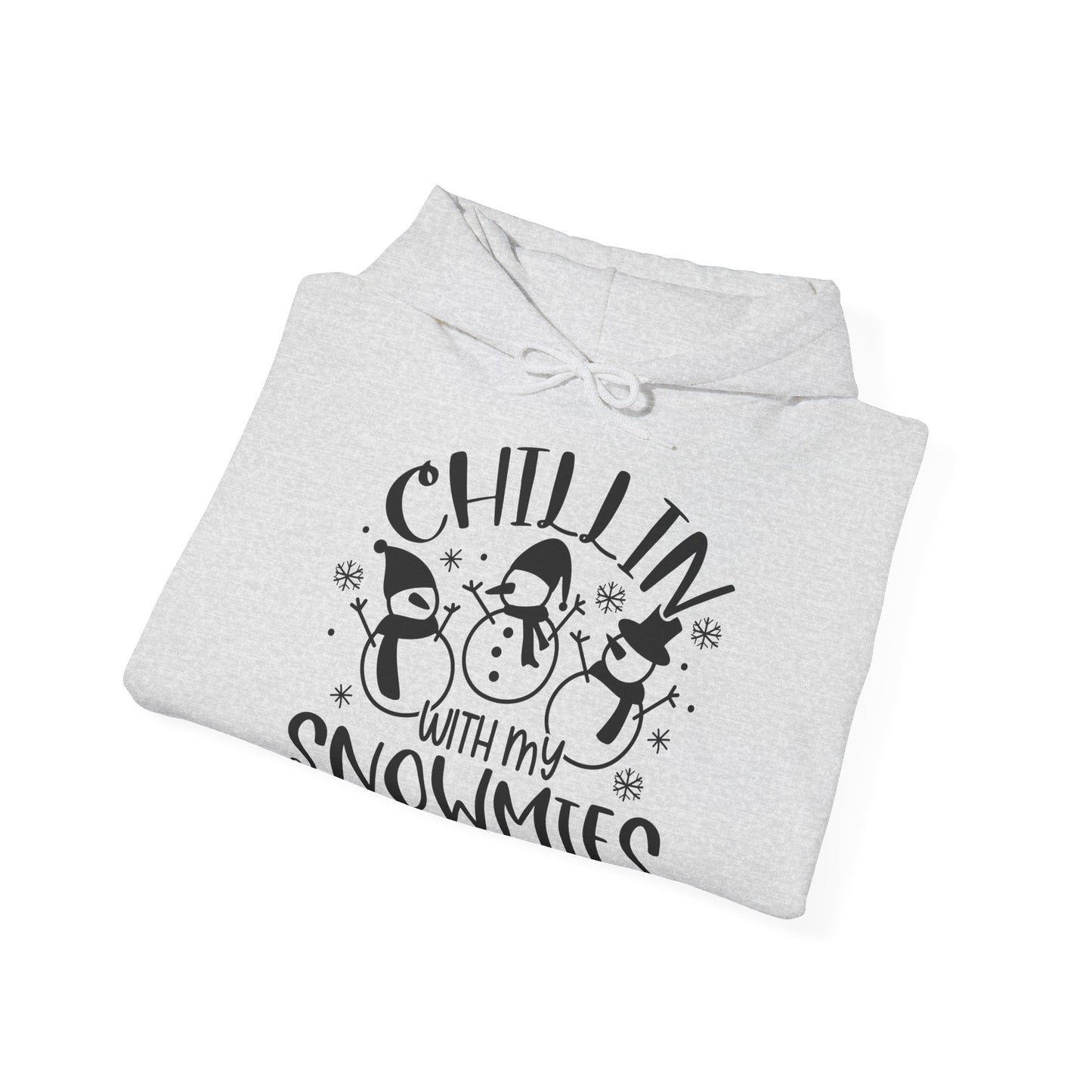 Chillin' With My Snowmies Hoodie – Cute Winter Snowman Christmas Sweatshirt