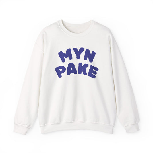 'MYN PAKE' - Trui / sweatshirt met opdruk voorkant blauw