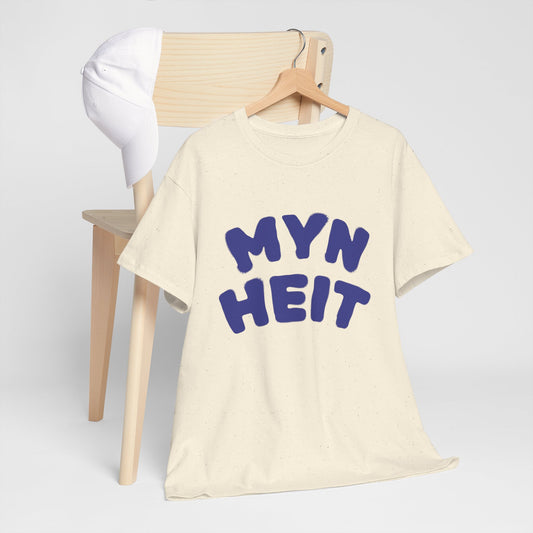 'MYN HEIT' T-Shirt - T-shirt met opdruk blauw