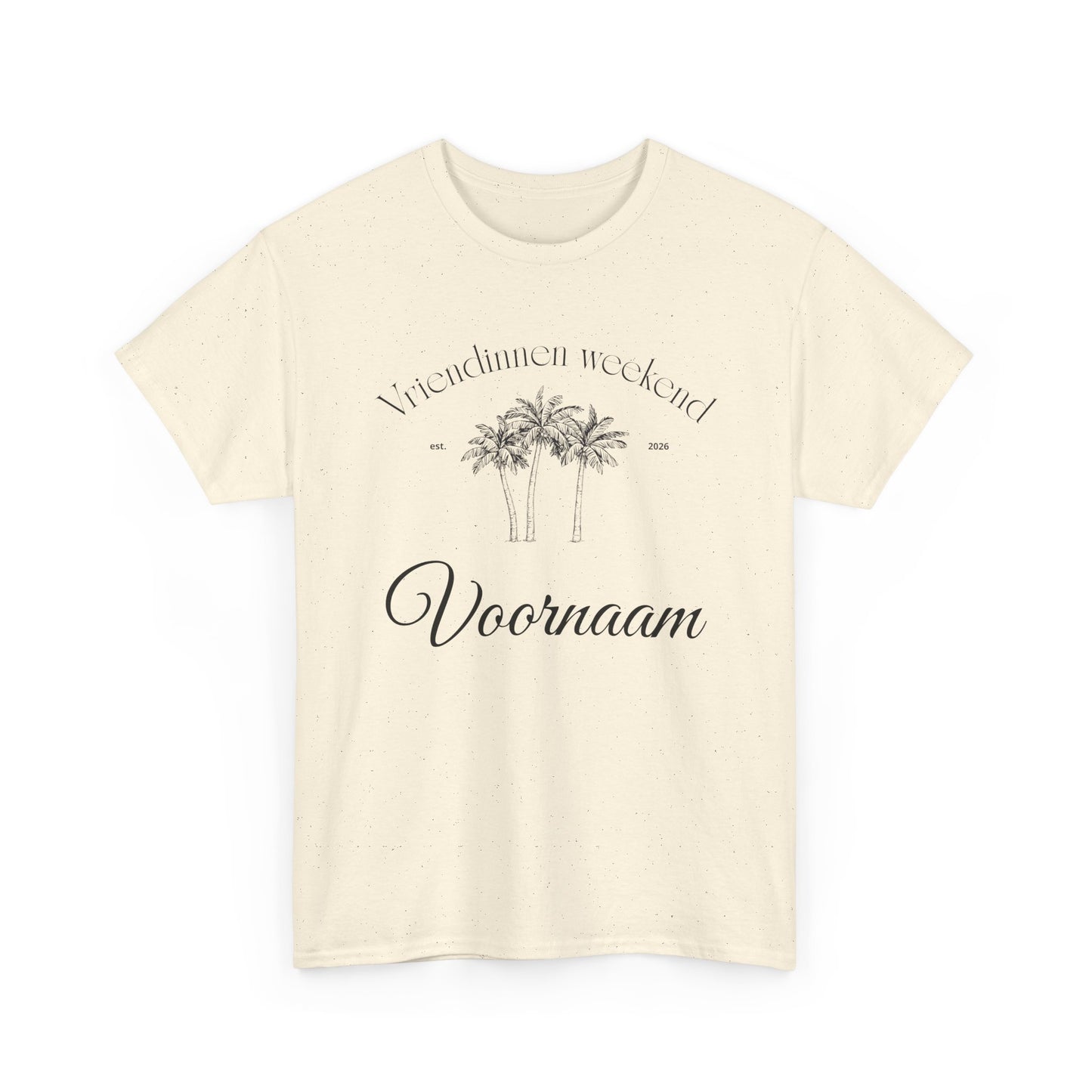 'PALMBOOM VRIENDINNEN WEEKEND' T-shirt - Personaliseerbaar t-shirt