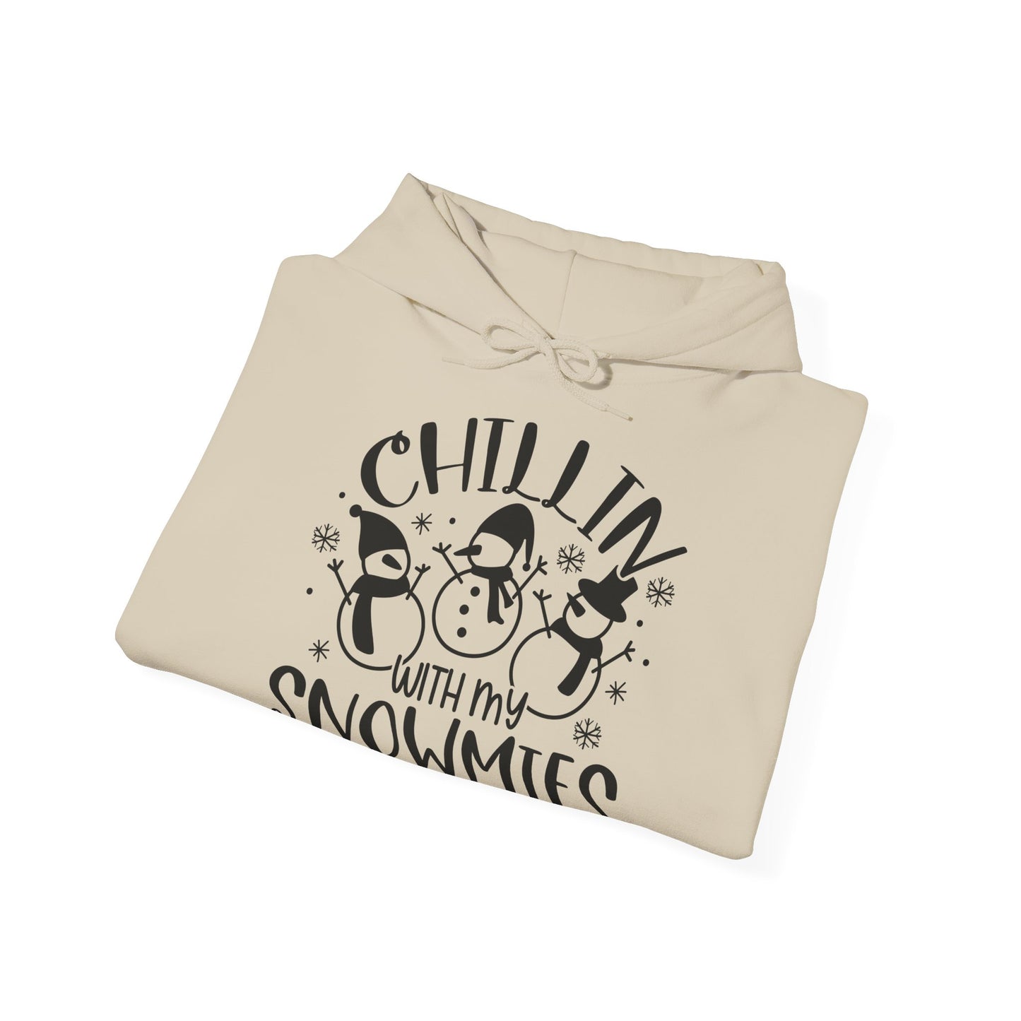 Chillin' With My Snowmies Hoodie – Cute Winter Snowman Christmas Sweatshirt