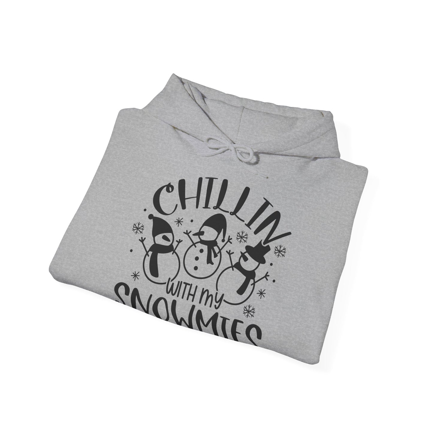 Chillin' With My Snowmies Hoodie – Cute Winter Snowman Christmas Sweatshirt