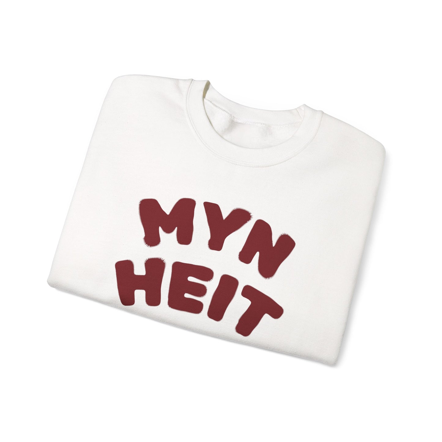 'MYN HEIT' - Trui / sweatshirt met opdruk voorkant rood