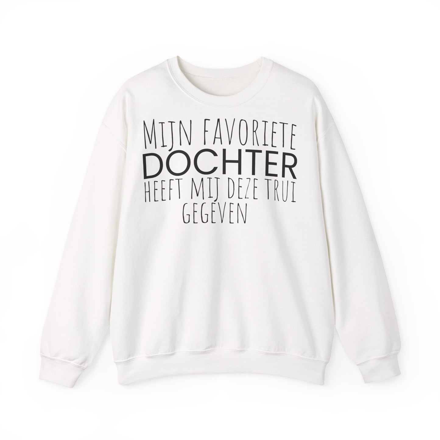 Crewneck Sweatshirt – "Mijn favoriete zoon heeft mij dit shirt gegeven" Dutch Gift for Mom