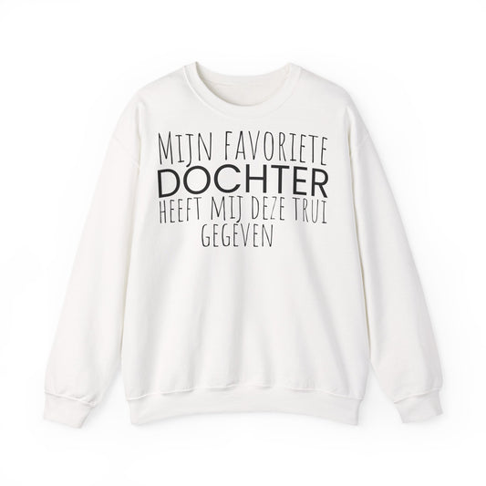 Crewneck Sweatshirt – "Mijn favoriete zoon heeft mij dit shirt gegeven" Dutch Gift for Mom