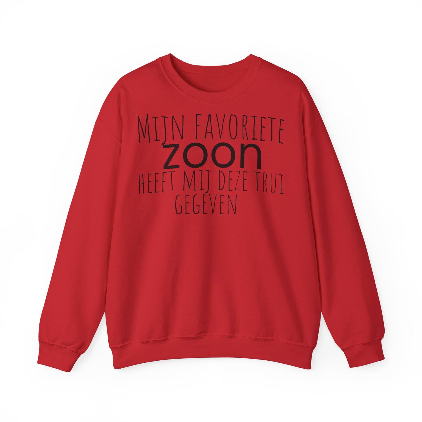 Crewneck Sweatshirt – "Mijn favoriete zoon heeft mij dit shirt gegeven" Dutch Gift for Mom