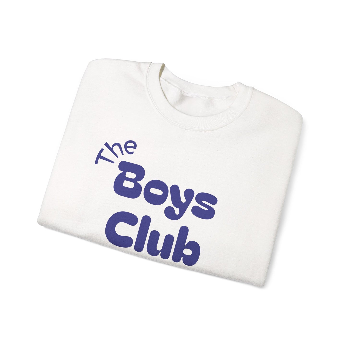 'The Boys Club' - Trui / sweatshirt met opdruk voorkant blauw