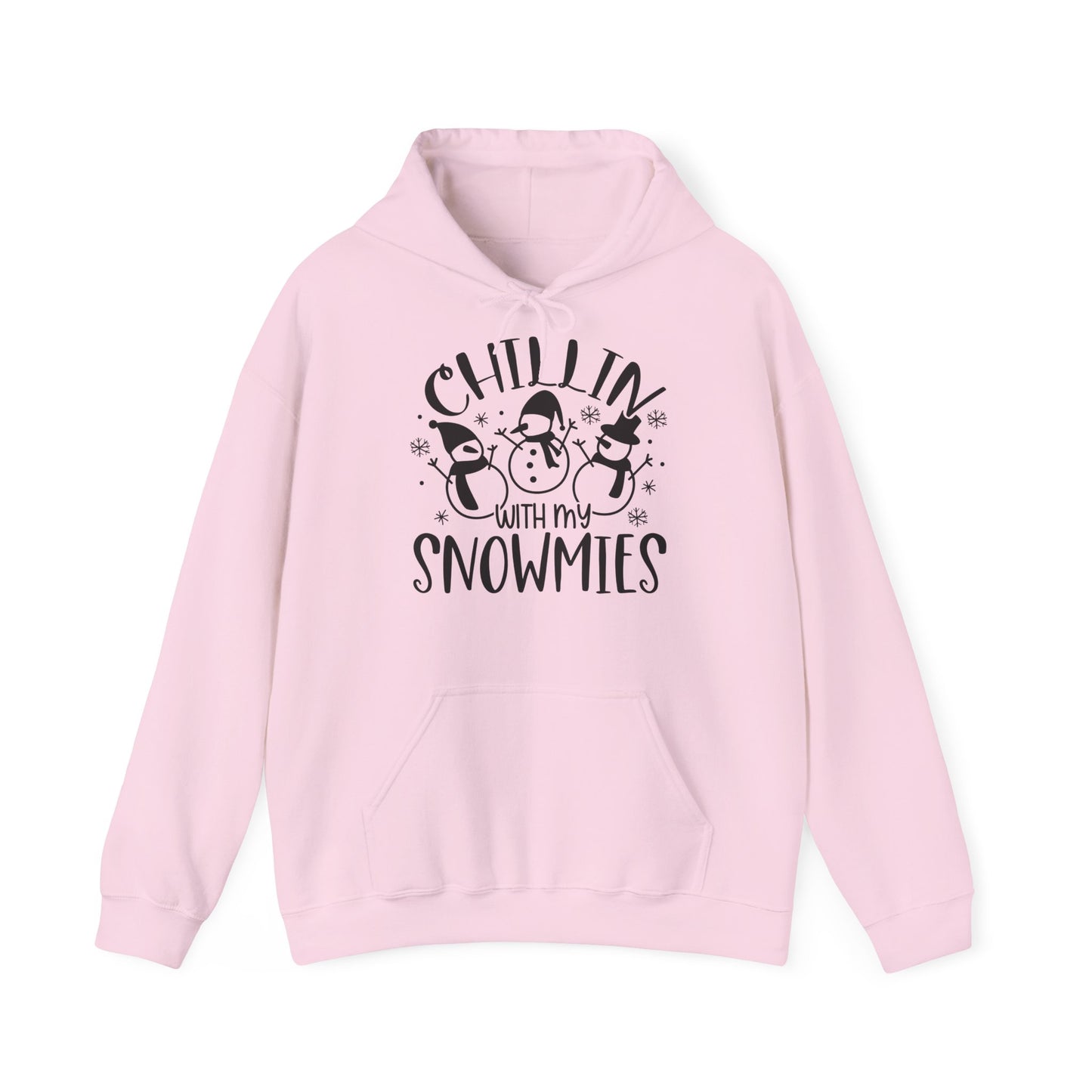 Chillin' With My Snowmies Hoodie – Cute Winter Snowman Christmas Sweatshirt
