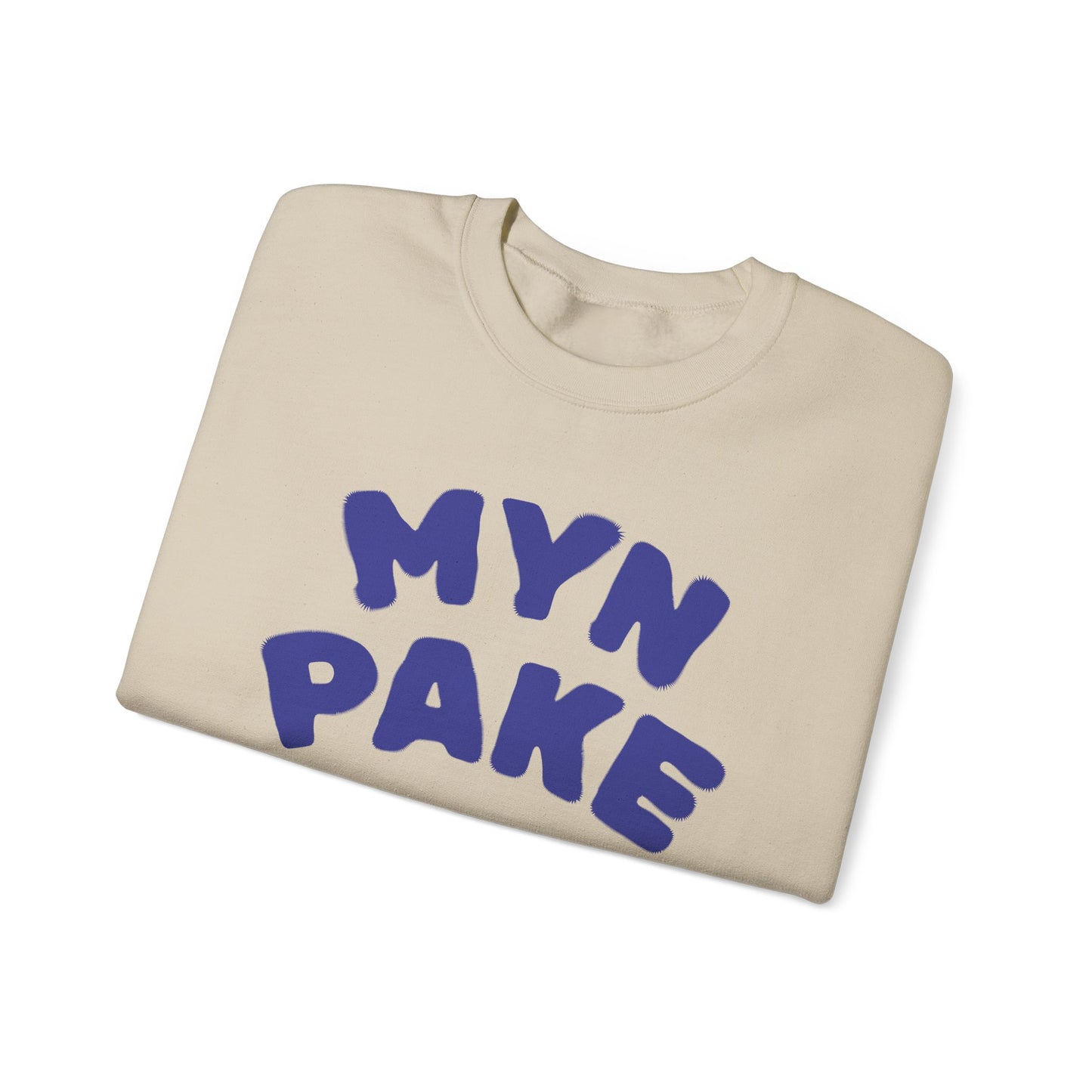 'MYN PAKE' - Trui / sweatshirt met opdruk voorkant blauw