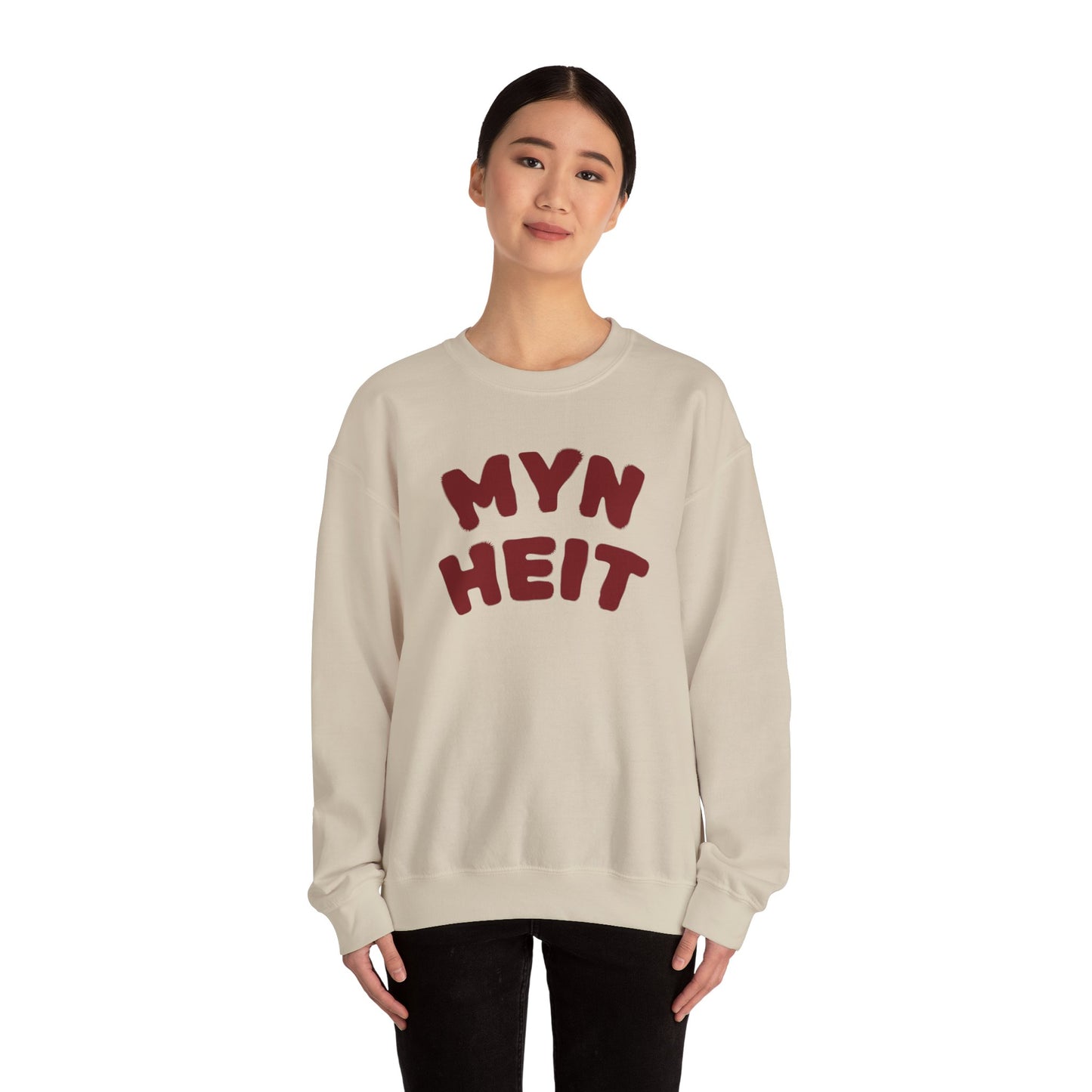 'MYN HEIT' - Trui / sweatshirt met opdruk voorkant rood