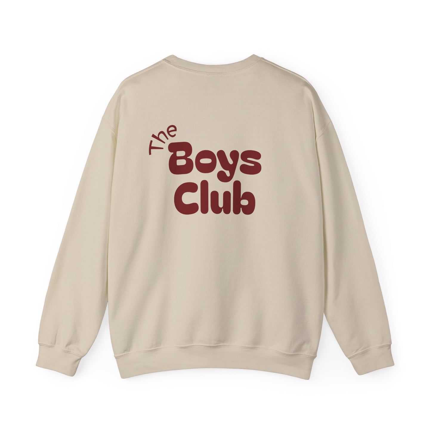 'The Boys Club' - Trui / sweatshirt met opdruk achterkant rood