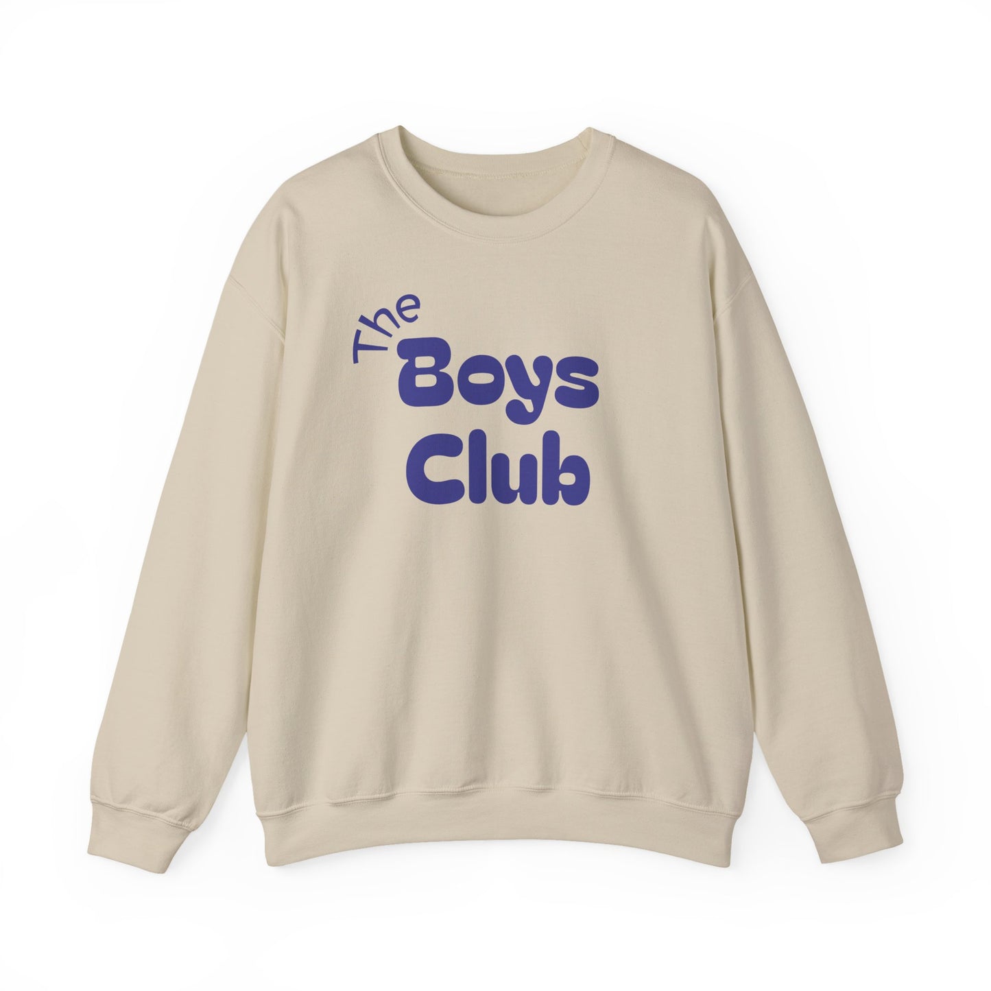 'The Boys Club' - Trui / sweatshirt met opdruk voorkant blauw