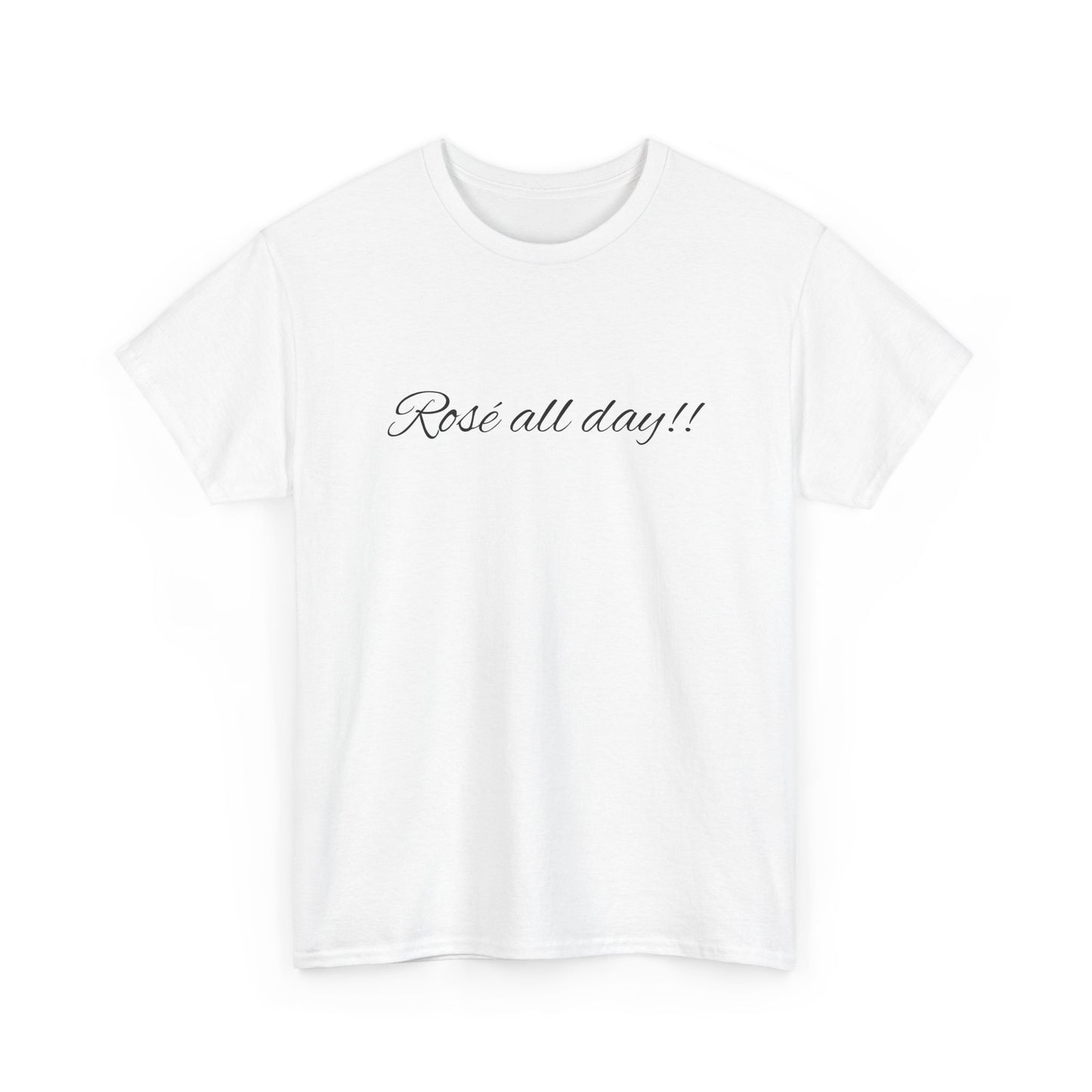 'Rose All Day!!' T-shirt - casual t-shirt met grappige wijn quote