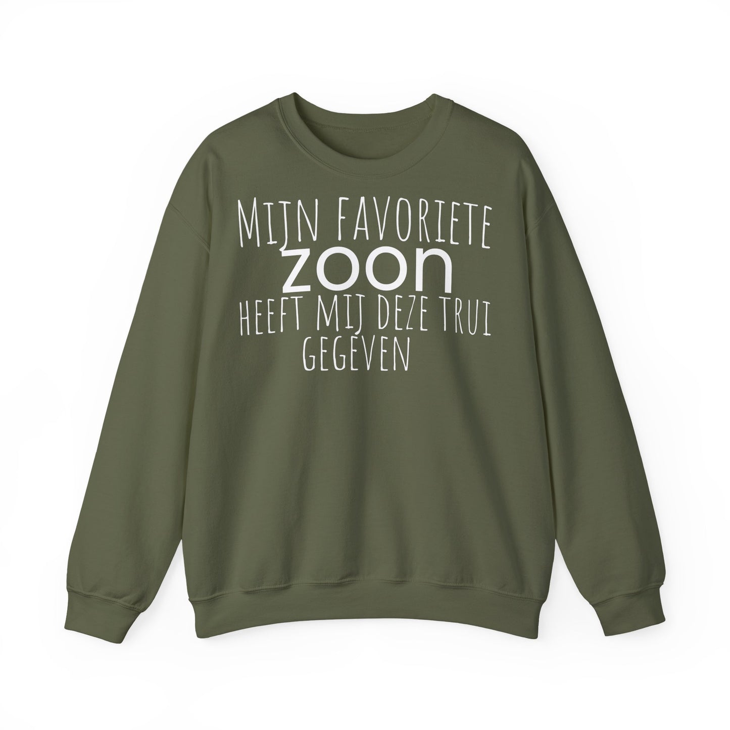Copy of Crewneck Sweatshirt – "Mijn favoriete zoon heeft mij dit shirt gegeven" Dutch Gift for Mom