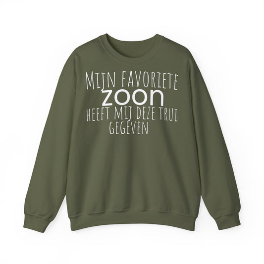 Copy of Crewneck Sweatshirt – "Mijn favoriete zoon heeft mij dit shirt gegeven" Dutch Gift for Mom