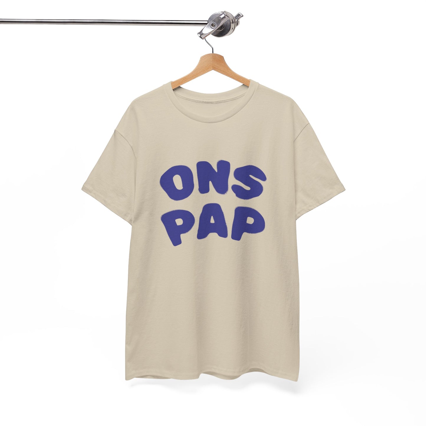 'ONS PAP' T-shirt - t-shirt met opdruk blauw