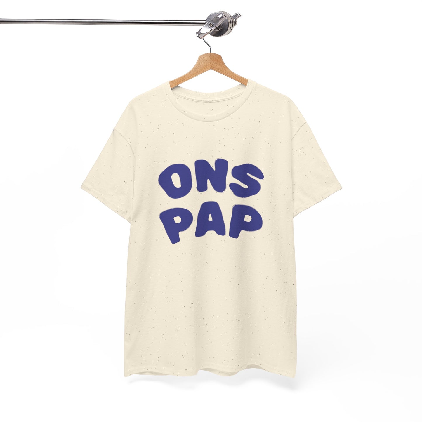 'ONS PAP' T-shirt - t-shirt met opdruk blauw