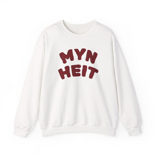 'MYN HEIT' - Trui / sweatshirt met opdruk voorkant rood
