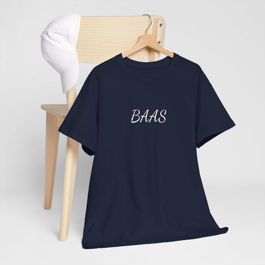 BAAS t-shirt — Minimalistisch shirt met tiener uitspraak